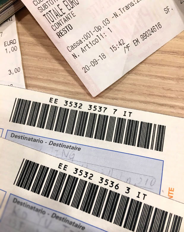 義大利郵局,國際寄件教學,寄台灣的 EMS 實際操作